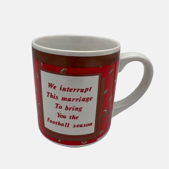 1989 House of Lloyd Coffee Mug We Interrupt This Marriage To Bring You Football - Picture 4 of 6